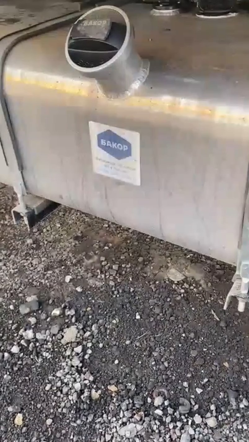 Алюминиевый топливный бак 200 литров Hyundai HD 78 старого образца